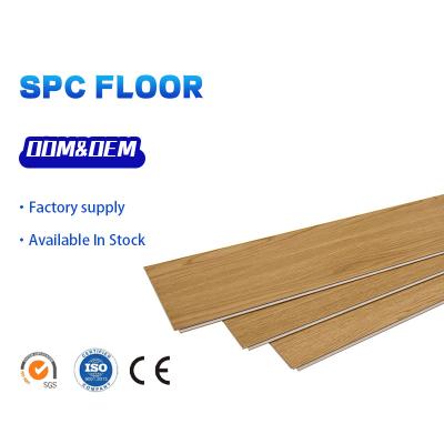 China SPC modern stone plastic floor click lock environmental protection fireproof and waterproof flooring 4mm total thickness 4mm for sale