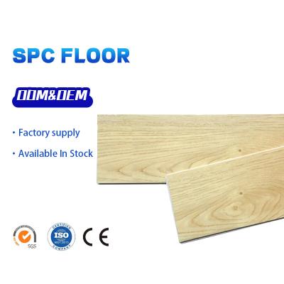 China Supplier 6mm 7mm plank spc panel stone click plastic composite vinyl 8mm lock modern wood lvt lvt pvc indoor flooring for sale