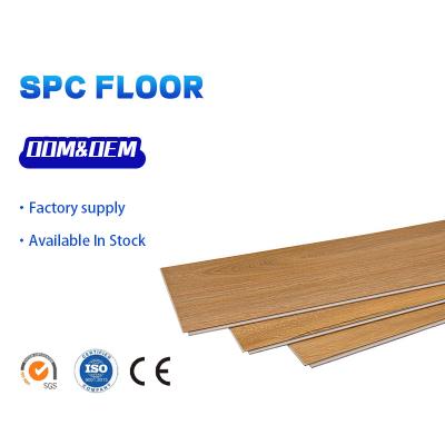 China Modern export quality with optional click lock spc stone plastic flooring color pattern for commercial use and self use for sale