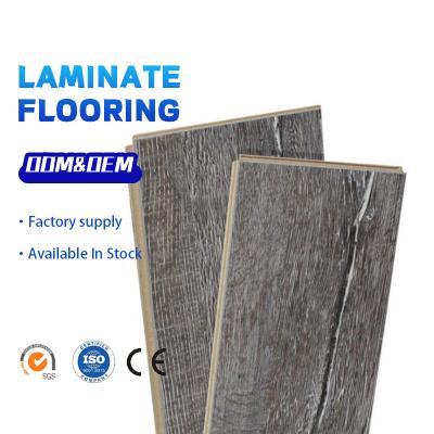 China 100% waterproof anti-slip wear resistant surface PVC HDF MDF deep embossed laminate flooring with low price for sale