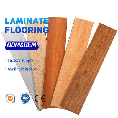 China V Groove HDF MDF E0 Environmental Protection Grade Waterproof Wear Resistant Anti-Slip Vinyl Engineered Wood Wood Laminate Laminate Flooring for sale