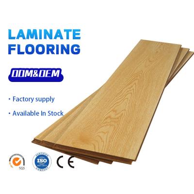 China Low Price 8mm 12mm Extrusion Eco-friendly Economical Anti-static Laminate Flooring Kitchen Interior Decoration for sale