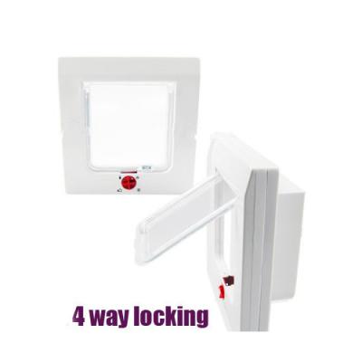 China Viable Cat Flap Door with 4 Way Locking for sale