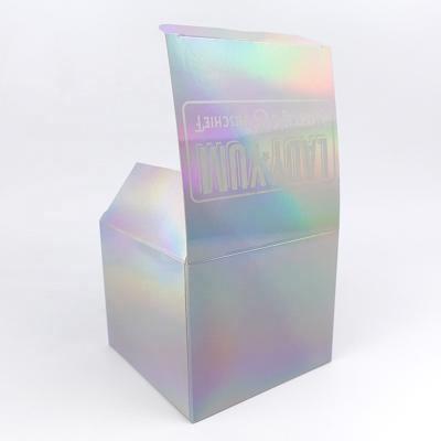 China Recyclable Custom Design Luxury Holographic Laser Paper Packaging Gift Box for sale