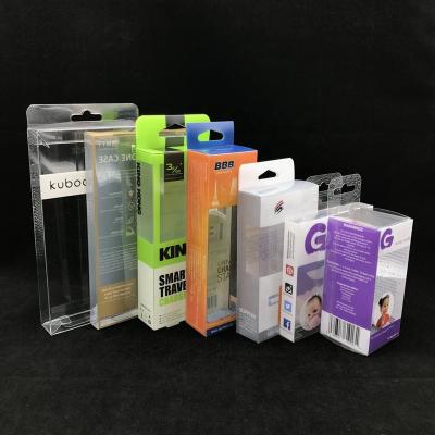 China Recycled Materials Custom Printing High Quality Transparent PET PVC Plastic Folding Packaging Box for sale