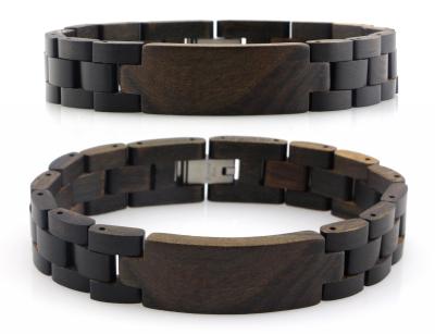 China 2022 CLASSIC Fashion Custom Bangle Bamboo Wooden Bangle Engravable Wooden Bracelet For Men for sale