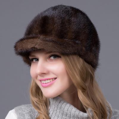 China High Quality Winter Mink Fur Hats Thicken Soft Women's Warm Hats COMMON for sale