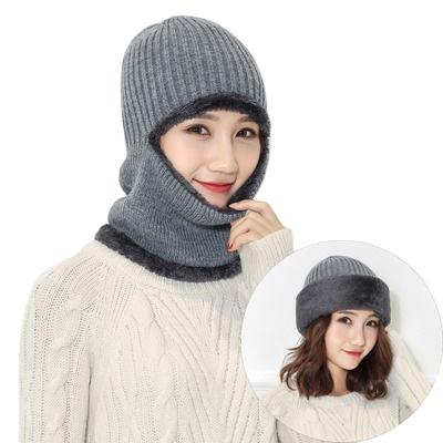 China JOINT Balaclava Hat Neck Guard One Piece Winter Hats With Facemask for sale