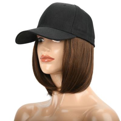 China Hot Selling Body Wave Women Short Hair Fashion Cap Synthetic Wig Cap With Custom Color for sale