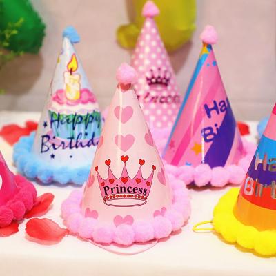 China Birthday Baby Kid Birthday Party Hat Fashion Decorations Various Styles Paper Hats for sale