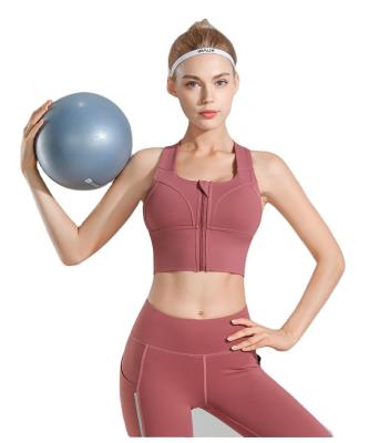 China 2022 Summer Fashion Fitness Wear Suit QUICK DRY Front Zipper Shockproof Bra Women Fitness Pants Sports Yoga Wear Suit Model S-048 for sale