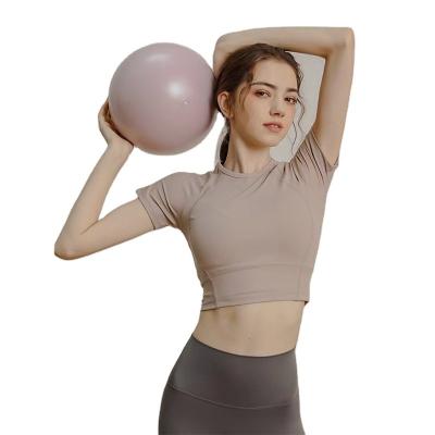 China QUICK DRY T-shirt Women's Short Sleeve Fitness Clothes Tops Running High Quality Tight-Fitting Yoga Clothes Summer Fitness for sale