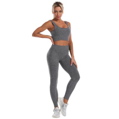 China QUICK DRY Seamless Summer Yoga Wear Suit Women Fitness Wear Sportswear Yoga Suit Quick Dry Breathable Pattern S-031 for sale