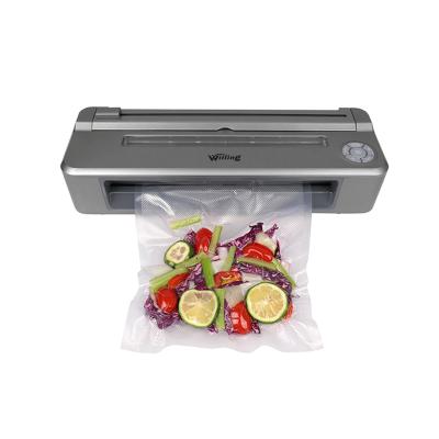 China Hotel Household Vacuum Sealer Food Meat Fruit Vegetable Plastic Bag Food Vacuum Sealer Plastic Vacuum Sealer For Meat Packing for sale