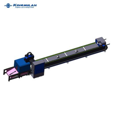 China Water Cooled Professional Design 1kw 2kw 3kw Automated Loading Fiber Laser Tube Pipe Cutting Machine for sale