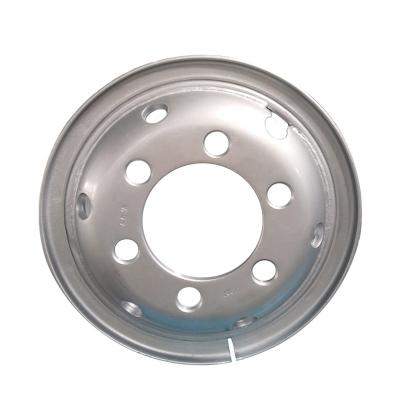 China Hot Sale 6.0-16 6.00G-16 Pipe Shaped Steel Wheel Steel Rim For 7.5-16 for sale