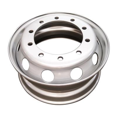 China Hot sale high quality steel tubeless truck wheel rim 24.5*8.25 for sale