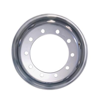 China Steel silver color coated truck and bus wheel rim 22.5*6.75 for sale