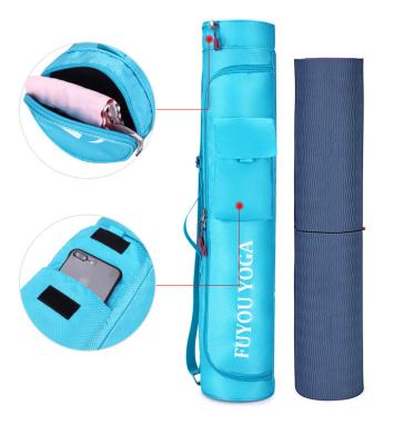 China Custom yoga mat sling bag large capacity logo yoga mat storage bag yoga mat sling bag for sale