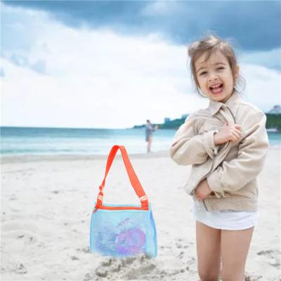 China Mesh Children's Shell Toy Accessory Swimming Collection Bags Mesh Beach Organizer Bags for sale