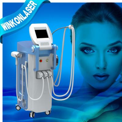 China Standing Multifunction Beauty Machine With IPL Or SHR ND Yag Laser RF for sale