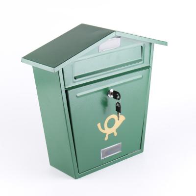 China Wall Mounted Wall Mounted Mailbox Garden Metal Mail Letter Box for sale