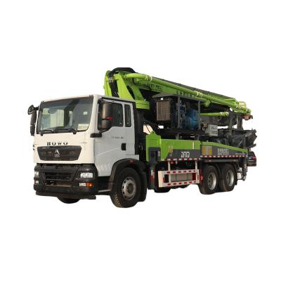 China Hotels 38M Concrete Inline Pump Mixing Truck / Concrete Delivery Pump Truck for sale