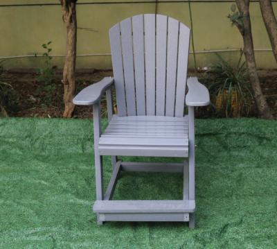 China Weatherability Factory Price High Quality High Garden Balcony Adirondack Bar Chair for sale