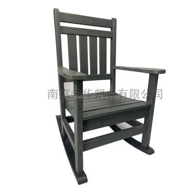 China Durability - Heavy Duty Resin Construction Factory Ready To Ship Rocking Chair With HDPE, Wood Materials for sale