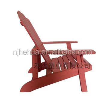 China Weatherability High Quality Outdoor Recycled Classic HDPE Plastic Adirondack Chair for sale