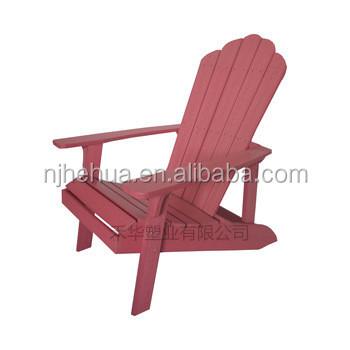 China HDPE Foldable Outdoor Furniture Recyclable Plastic Adirondack Chair for sale