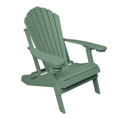 China Factory Supply Modern Outdoor Leisure Folding HDPE Adirondack Chair for sale