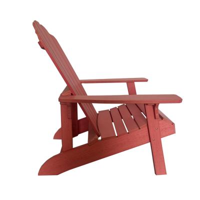 China Weatherability High Quality Outdoor HDPE Adirondack Wood Plastic Chair in Various Colors for sale