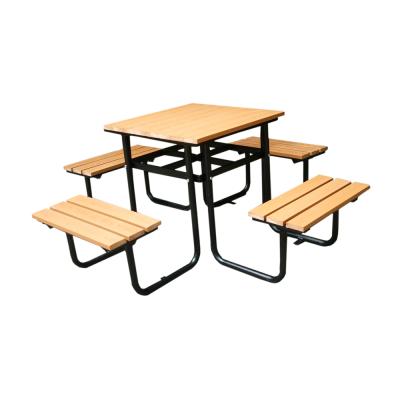 China Wood Outdoor Table Material And Outdoor Furniture General Use Wood Picnic Table for sale