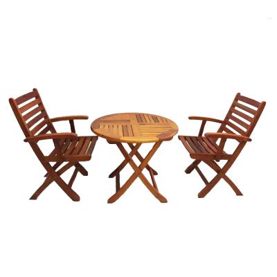 China Weatherability Outdoor Furniture Modern Table With 2 Benches Inside , Picnic Table Set Rainproof for sale