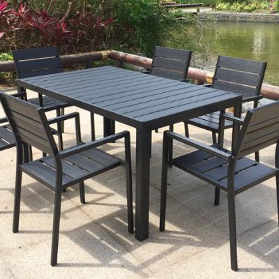 China High Quality Weatherability Restaurant Garden Square Bar Outdoor Cafe Table And Chairs for sale