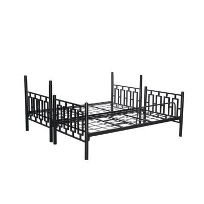 China Knock Down Modern Design Metal Double Bunk Bed Decker Bed Steel Bunk Bed For Kids for sale