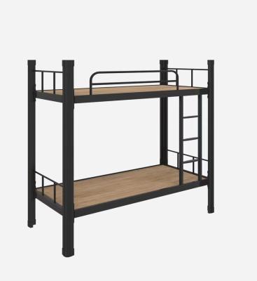 China Knock down cheap design steel furniture double bed dormitory frame metal double bunk beds for sale