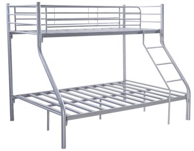 China Knock Down Super Quality Steel Bunk Bed Commercial Steel Bed Double Metal Beds for sale