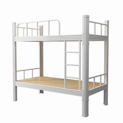 China Best Selling Durable Double Layer Adult Metal Metal Bunk Bed Steel Double Decker Beds for sale