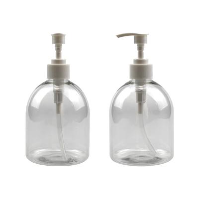 China Household Products 250ml 300ml 500ml Custom Printing Clear Liquid Hand Wash Pet Plastic Bottle With Lid for sale