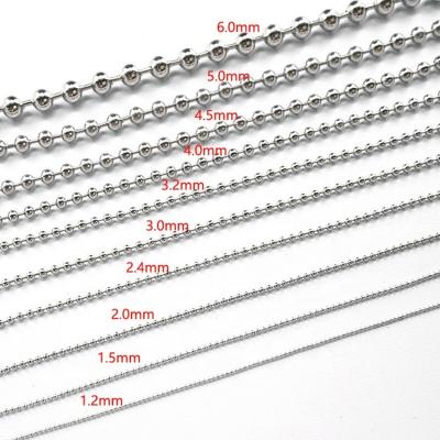 China Fashionable High Quality Custom Jewelry Stainless Steel Necklace Ball Endless Chain for sale