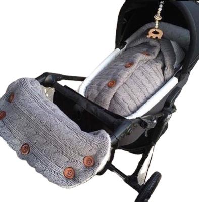 China Eco-freindly Winter Portable Organic Cotton Newborn Baby Stroller Envelope Blanket Quilted Sleeping Bag for sale