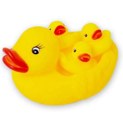 China Eco-freindly Baby Bath Noise Sound DuckToy Mini Rubber Duck Toys Infant Squeaky Home Gift Duckling Shower Pool for sale