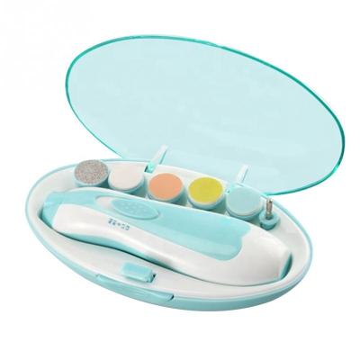 China Eco-freindly Multifunctional Electric Baby Nail Care Polisher 360 Degree Rotation Nail Cutter and Quiet Polisher for Baby Care Nail Products for sale