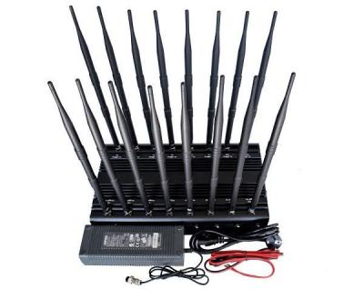 China Bluetooth 16 Antennas Network Jamming Device  / Indoor Signal Jammer for sale