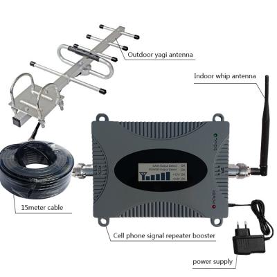 China 1800MHZ DCS mobile signal booster,16dbm output enchancer,with LCD display amplifier,65dbi cellphone pico repeater for sale