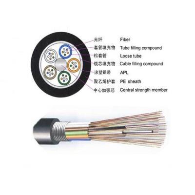 China 96 / 144 Core 	Outdoor Fiber Cable Armoured GYTS GYTA ROSH Certification for sale