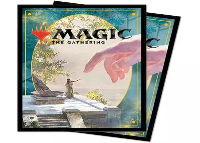 China Besonders angefertigt, Spiel-Karten-Ärmel Logo High Clear Plastic Magics Mtg druckend 66*91mm zu verkaufen