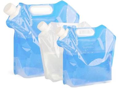 China 5 / 10 Litres Collapsible Plastic Water Container , Folding Water Bag For Mountaineer for sale